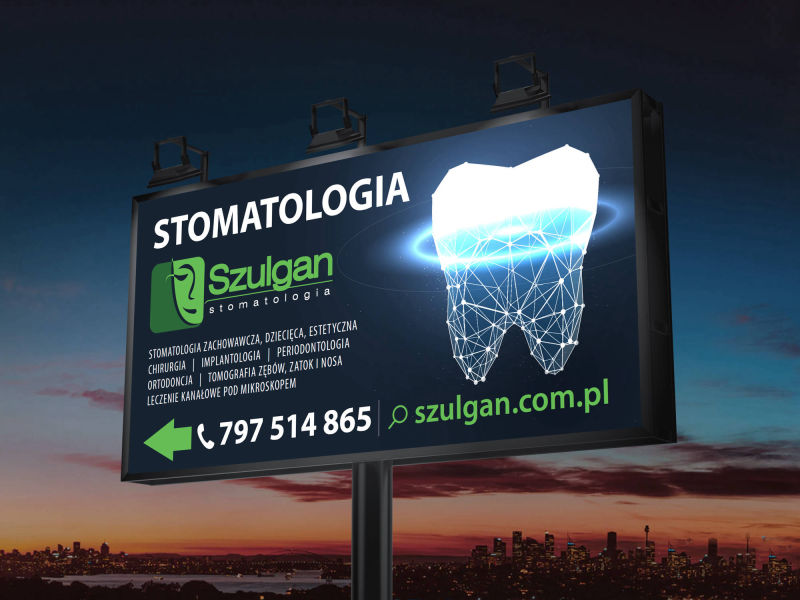 projekt billboarda stomatologia