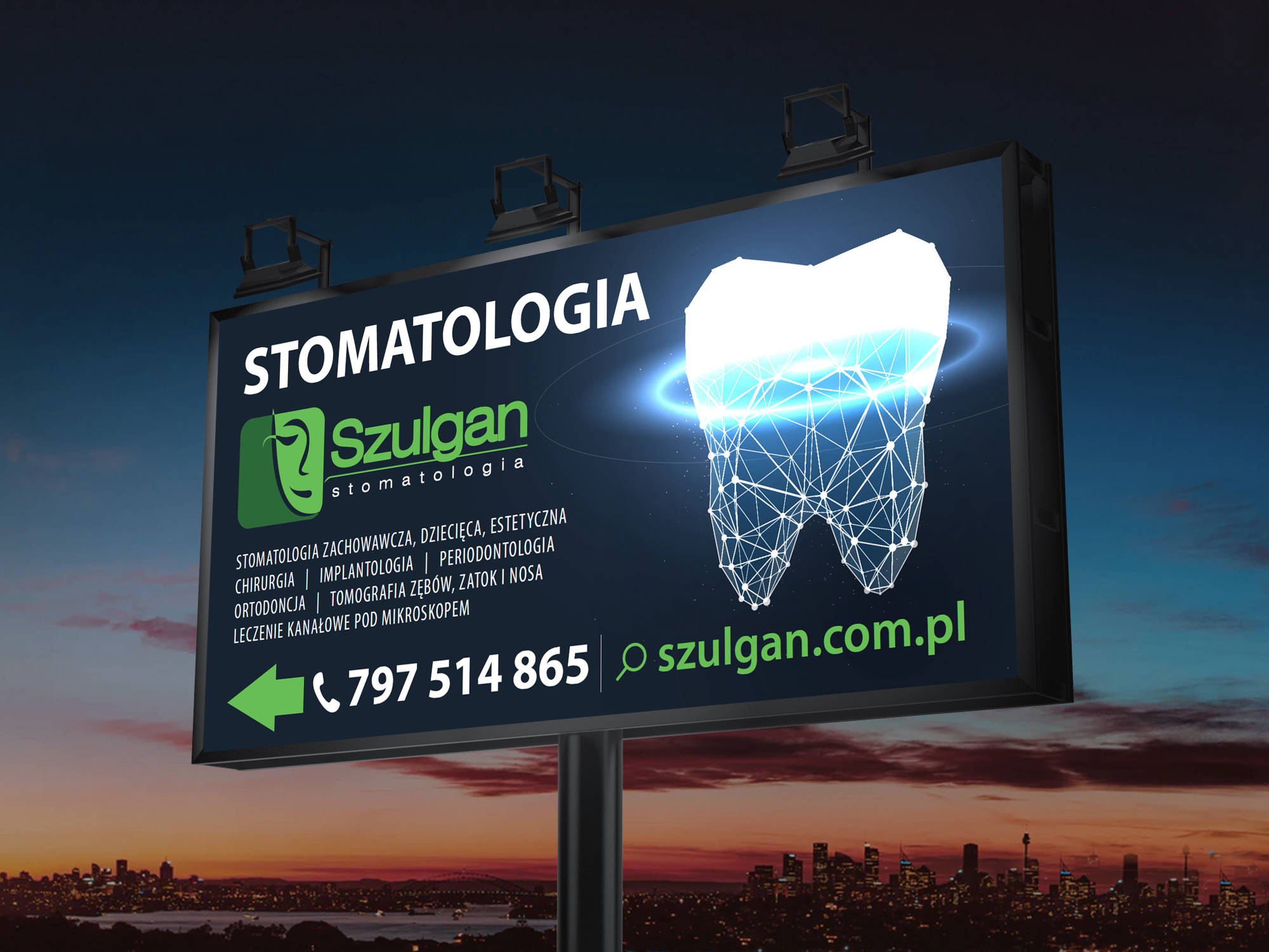 projekt billboarda stomatologia